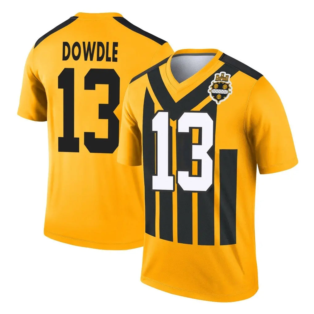 Kdoa P.Steelers #13 Rico Dowdle Player Gold Legend Limited 1933 Throwback Performance Home Game Stitched Jerseys