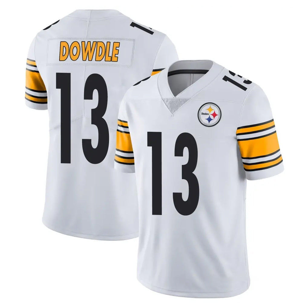 Kdoa P.Steelers #13 Rico Dowdle Player White Limited Vapor Untouchable Home Game Stitched Jerseys