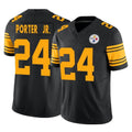 Kdoa P.Steelers #24 Joey Porter Jr. Player Black Limited 2nd Alternate Vapor F.U.S.E. Home Game Stitched Jerseys