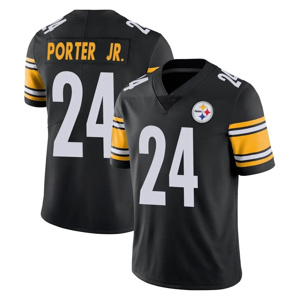 Kdoa P.Steelers #24 Joey Porter Jr. Player Black Limited Vapor Untouchable Home Game Stitched Jerseys