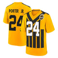 Kdoa P.Steelers #24 Joey Porter Jr. Player Gold Limited 1933 Throwback Home Game Stitched Jerseys