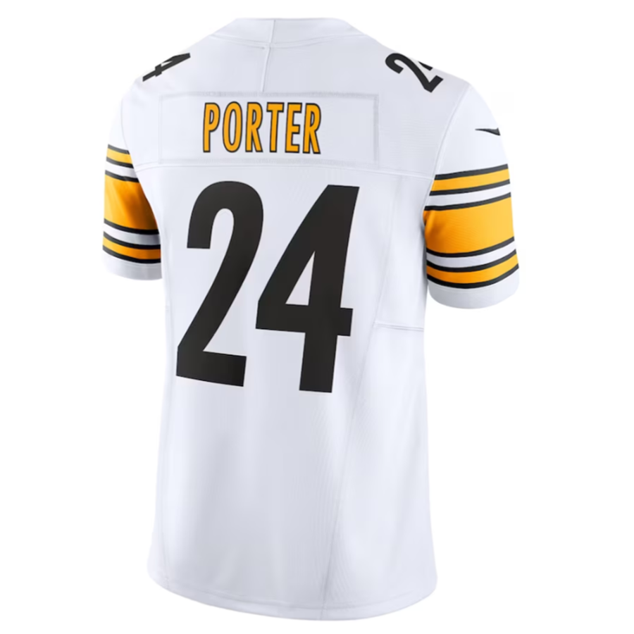 Kdoa P.Steelers #24 Joey Porter Jr. White Vapor F.U.S.E. Limited American Stitched Jerseys