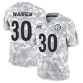 Kdoa P.Steelers #30 Jaylen Warren Player Arctic Camo Salute to Service Limited Stitched Jerseys