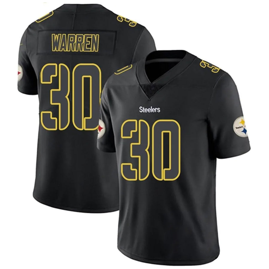 Kdoa P.Steelers #30 Jaylen Warren Player Black Impact Limited Stitched Jerseys