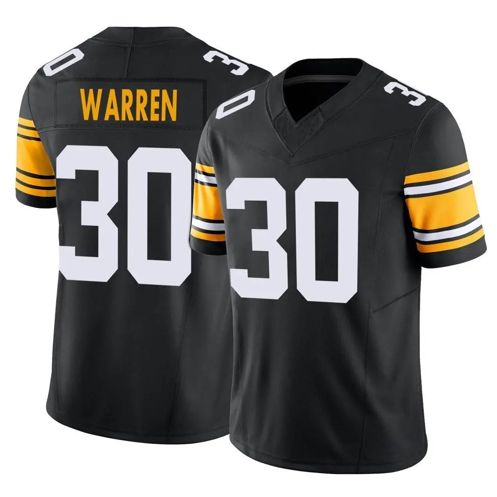 Kdoa P.Steelers #30 Jaylen Warren Player Black Limited Alternate Vapor F.U.S.E. Home Game Stitched Jerseys