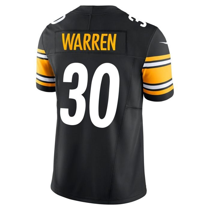 Kdoa P.Steelers #30 Jaylen Warren Vapor F.U.S.E Limited Home Stitched Jerseys