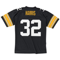 Kdoa P.Steelers #32 Franco Harris Mitchell & Ness Black Legacy Replica Stitched Puhic Jersey
