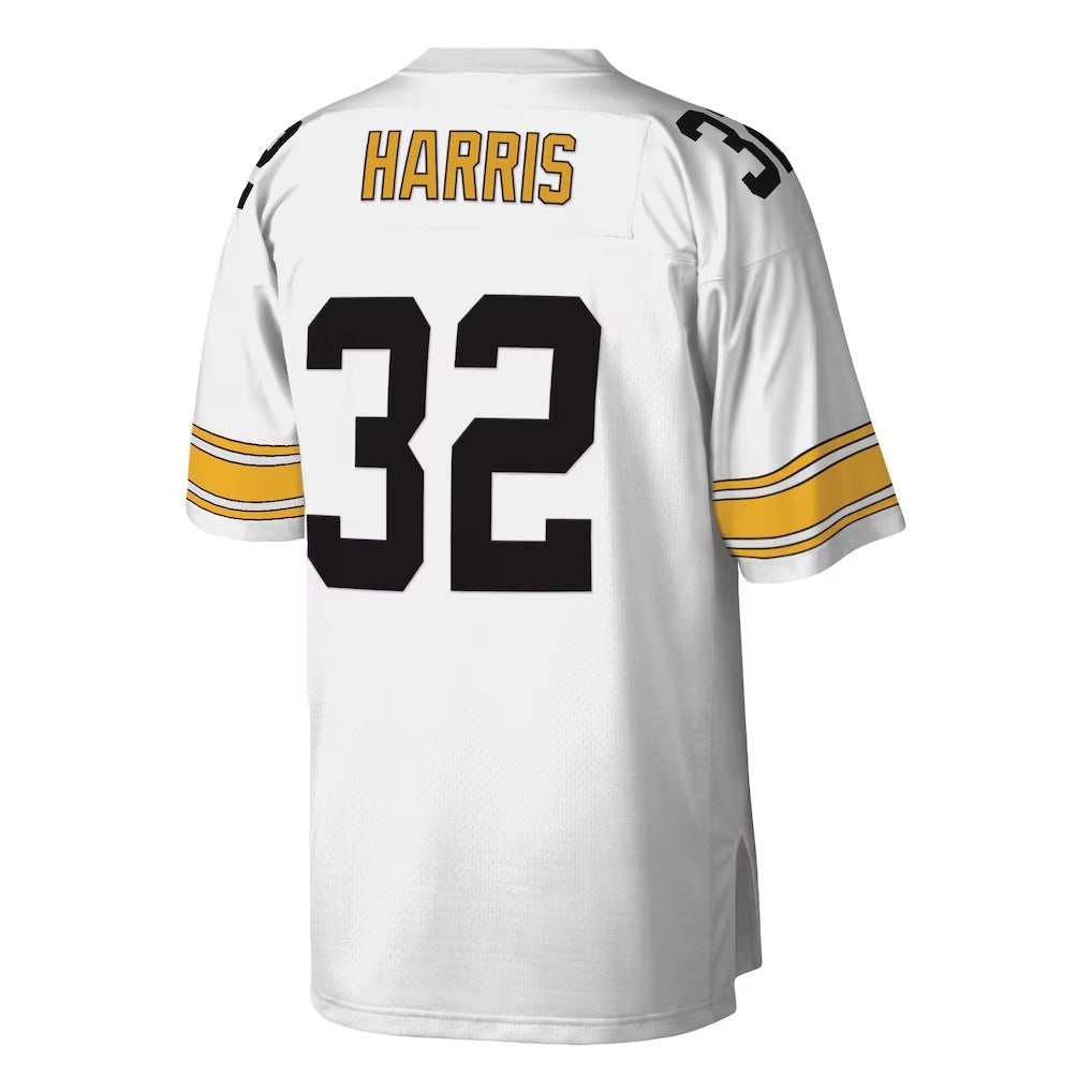 Kdoa P.Steelers #32 Franco Harris Mitchell & Ness White Legacy Replica Stitched Jerseys
