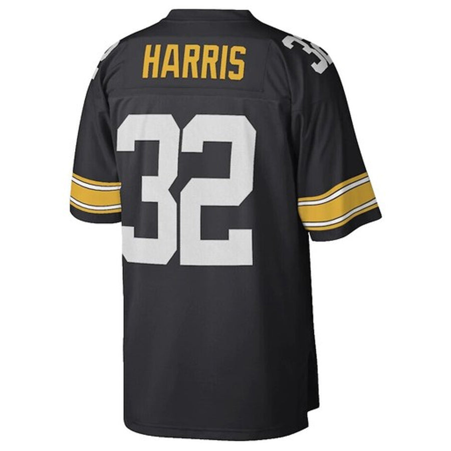 Kdoa P.Steelers #32 Franco Harris Player Mitchell & Ness Black Legacy Replica Stitched Jerseys