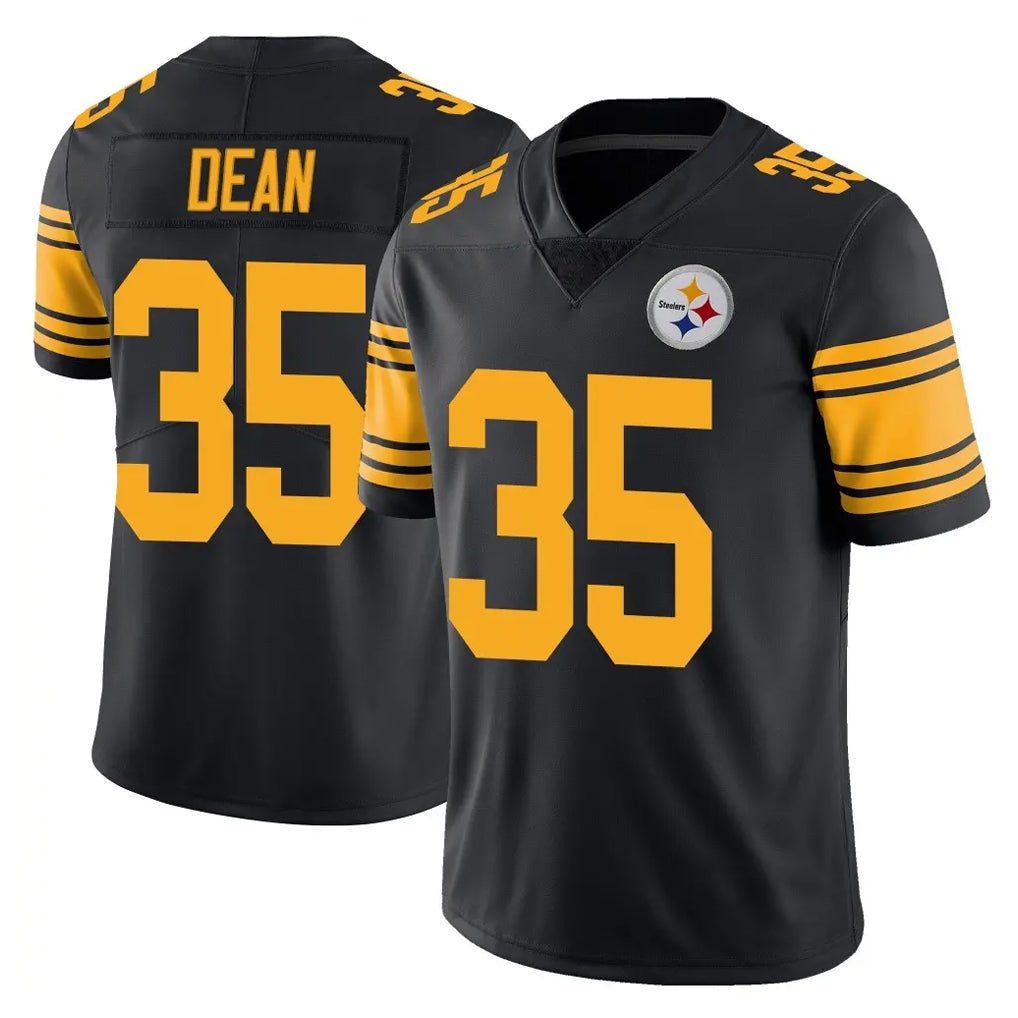 Kdoa P.Steelers #35 Jamel Dean Player Black Limited Color Rush Home Game Stitched Jerseys