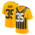 Kdoa P.Steelers #35 Jamel Dean Player Gold Limited 1933 Throwback Home Game Stitched Jerseys