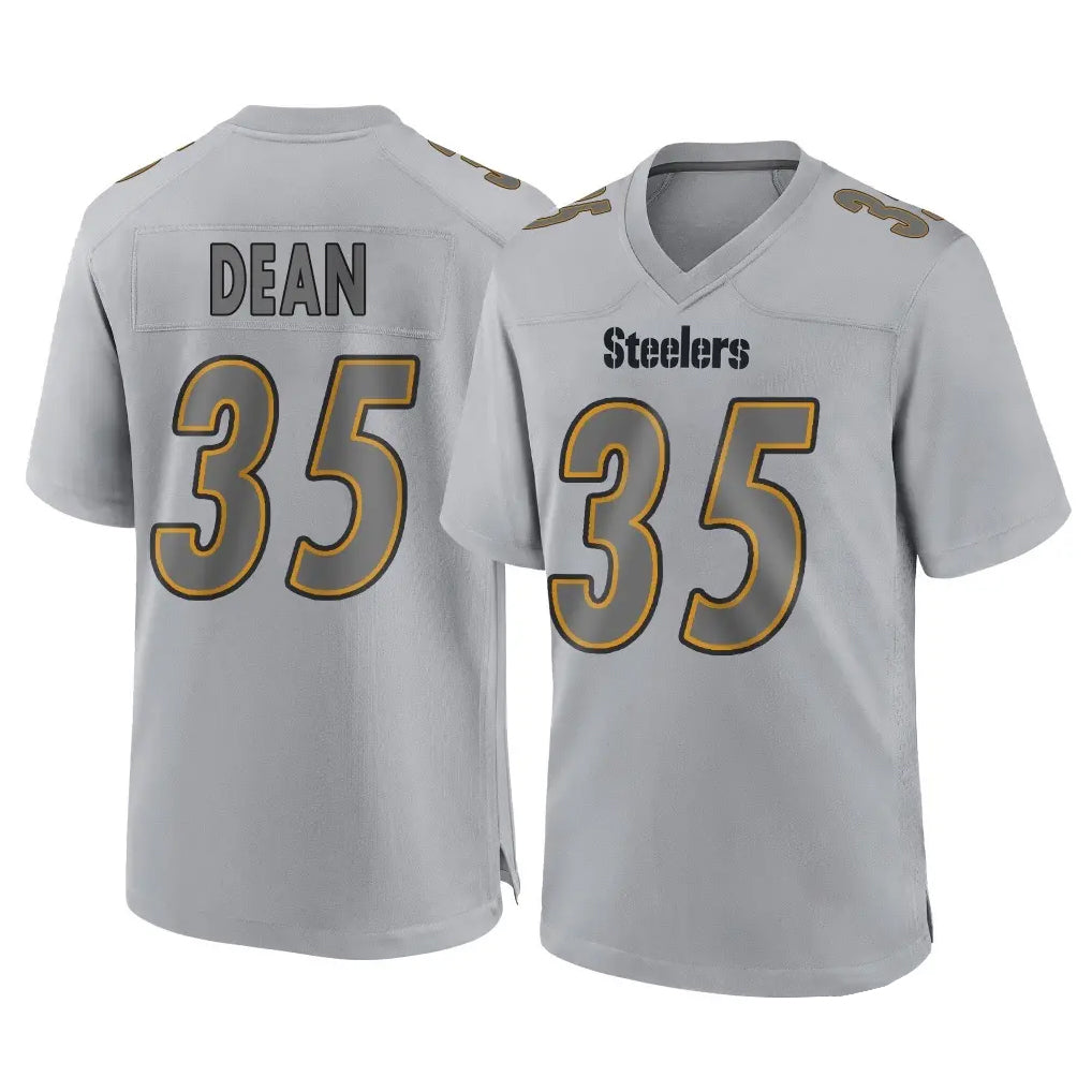Kdoa P.Steelers #35 Jamel Dean Player Gray Atmosphere Fashion Home Game Stitched Jerseys