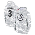 Kdoa P.Steelers #3 Jaquan Brisker Player Arctic Camo Limited Salute to Service Pullover Hoodies Game Stitched Jerseys