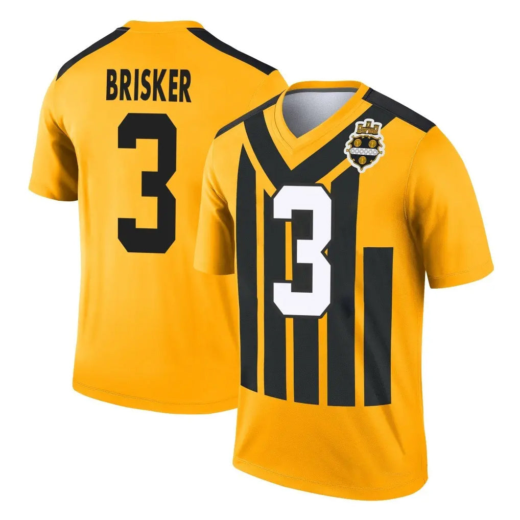 Kdoa P.Steelers #3 Jaquan Brisker Player Gold Legend Limited 1933 Throwback Performance Home Game Stitched Jerseys