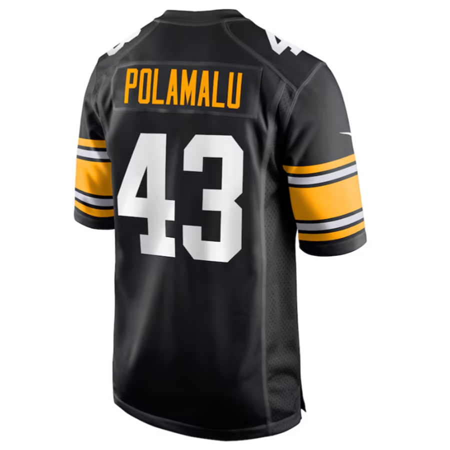 Kdoa P.Steelers #43 Troy Polamalu Black Retired Player American Stitched Jerseys