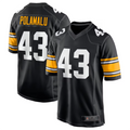 Kdoa P.Steelers #43 Troy Polamalu Black Retired Player Jersey American Stitched Jersey