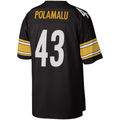 Kdoa P.Steelers #43 Troy Polamalu Mitchell & Ness Black Legacy Replica Stitched Jerseys