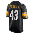 Kdoa P.Steelers #43 Troy Polamalu Player Black Home Game Stitched Jerseys