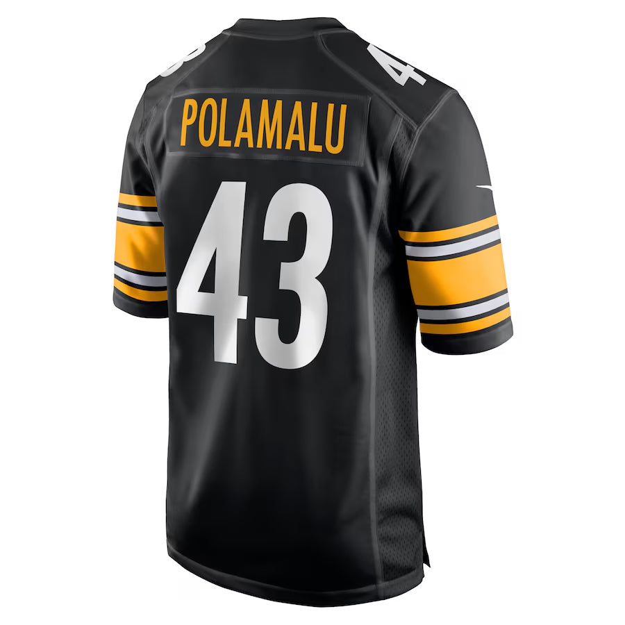 Kdoa P.Steelers #43 Troy Polamalu Player Black Home Game Stitched Jerseys