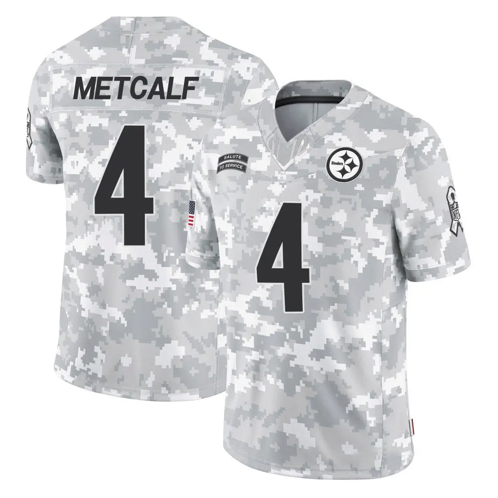 Kdoa P.Steelers #4 DK Metcalf Player Arctic Camo Limited Salute To Service Home Game Stitched Jerseys