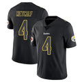 Kdoa P.Steelers #4 DK Metcalf Player Black Impact Limited Home Game Stitched Jerseys