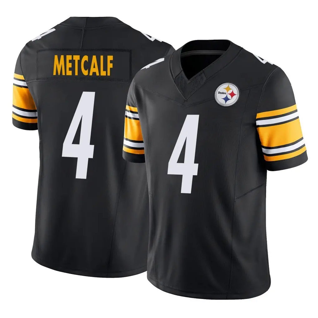 Kdoa P.Steelers #4 DK Metcalf Player Black Limited Vapor F.U.S.E. Home Game Stitched Jerseys