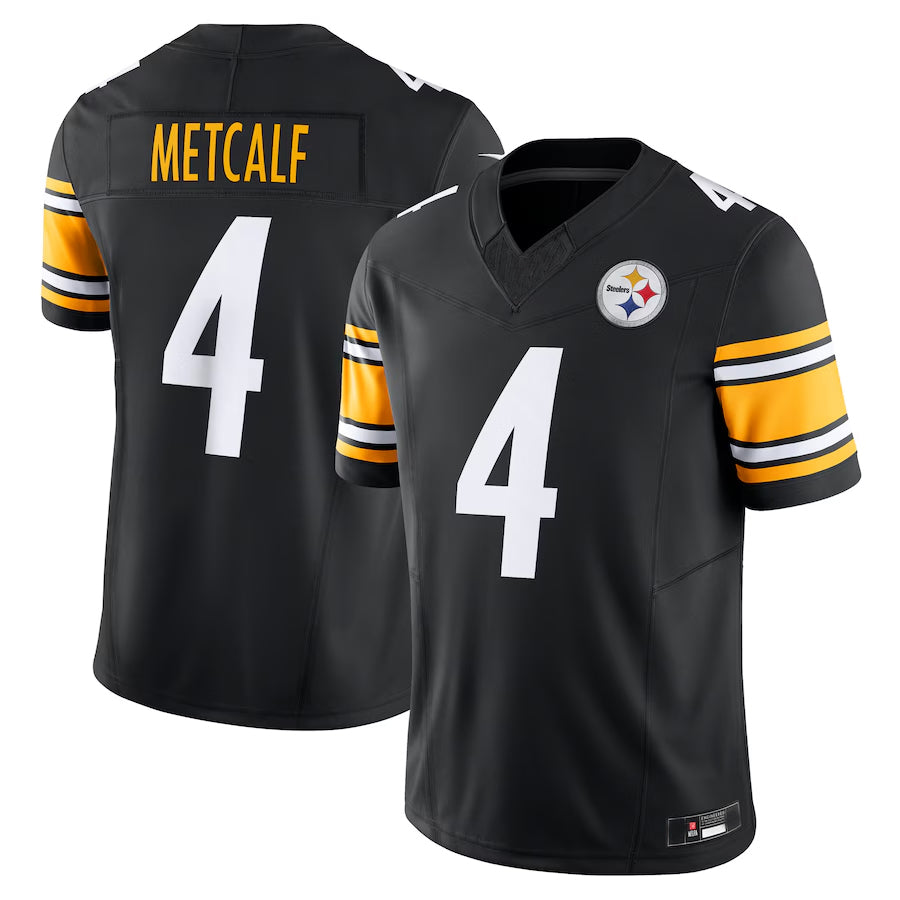 Kdoa P.Steelers #4 DK Metcalf Player Black Team Vapor F.U.S.E. Limited Stitched Jerseys