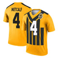 Kdoa P.Steelers #4 DK Metcalf Player Gold Legend Limited 1933 Throwback Performance Home Game Stitched Jerseys