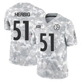 Kdoa P.Steelers #51 Nick Herbig Player Arctic Camo Limited Salute To Service Home Game Stitched Jerseys