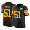 Kdoa P.Steelers #51 Nick Herbig Player Black Limited 2nd Alternate Vapor F.U.S.E. Home Game Stitched Jerseys