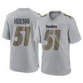 Kdoa P.Steelers #51 Nick Herbig Player Gray Atmosphere Fashion Home Game Stitched Jerseys