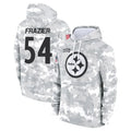 Kdoa P.Steelers #54 Zach Frazier Player Arctic Camo Limited Salute to Service Pullover Hoodies Game Stitched Jerseys