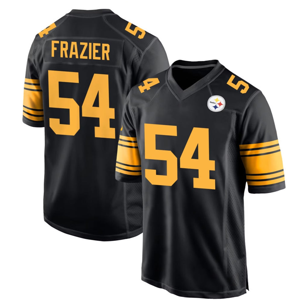 Kdoa P.Steelers #54 Zach Frazier Player Black Color Rush Home Game Stitched Jerseys