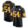 Kdoa P.Steelers #54 Zach Frazier Player Black Color Rush Home Game Stitched Jerseys
