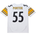 Kdoa P.Steelers #55 Joey Porter Mitchell & Ness White 2005 Authentic Throwback Retired Player Jersey Stitched Puhic