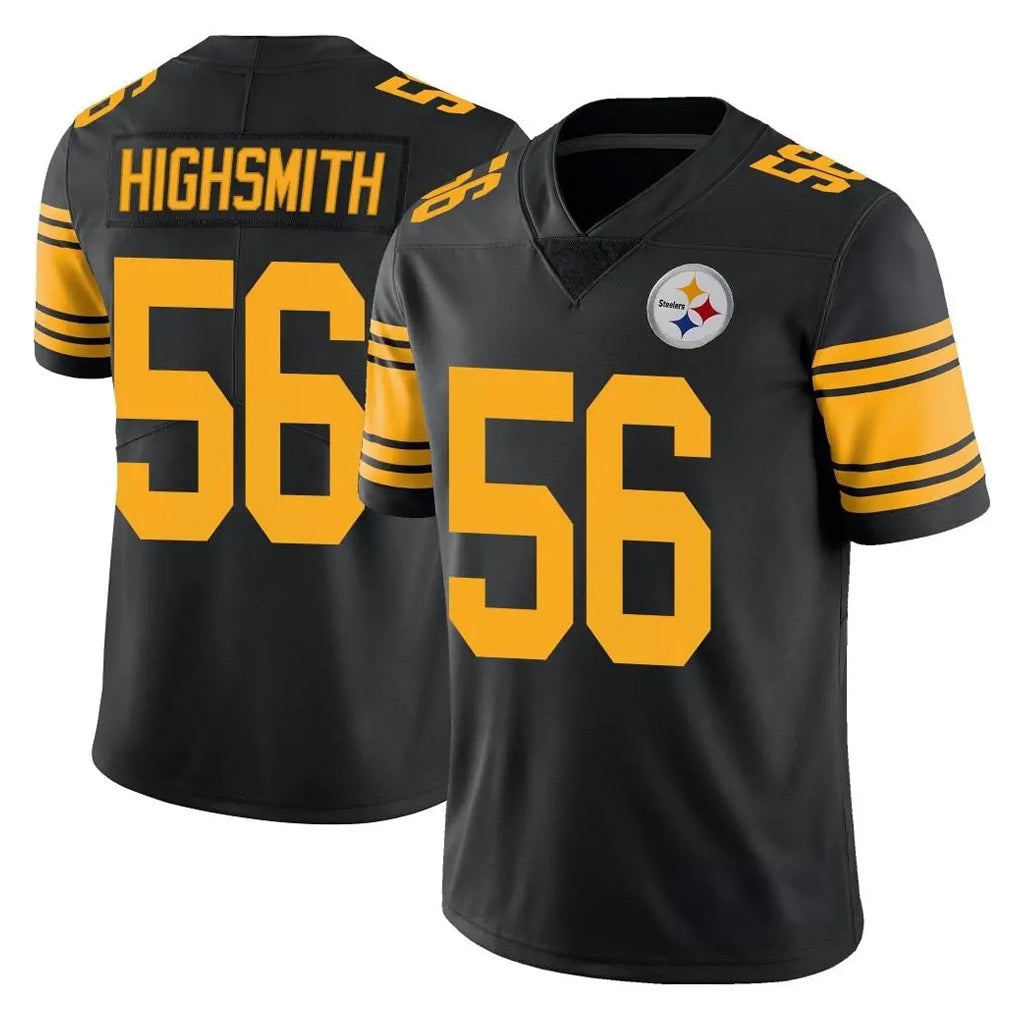 Kdoa P.Steelers #56 Alex Highsmith Player Black Limited Color Rush Home Game Stitched Jerseys