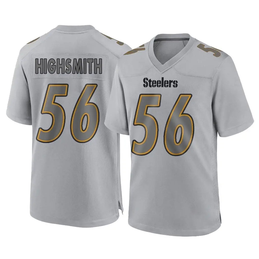 Kdoa P.Steelers #56 Alex Highsmith Player Gray Atmosphere Fashion Home Game Stitched Jerseys