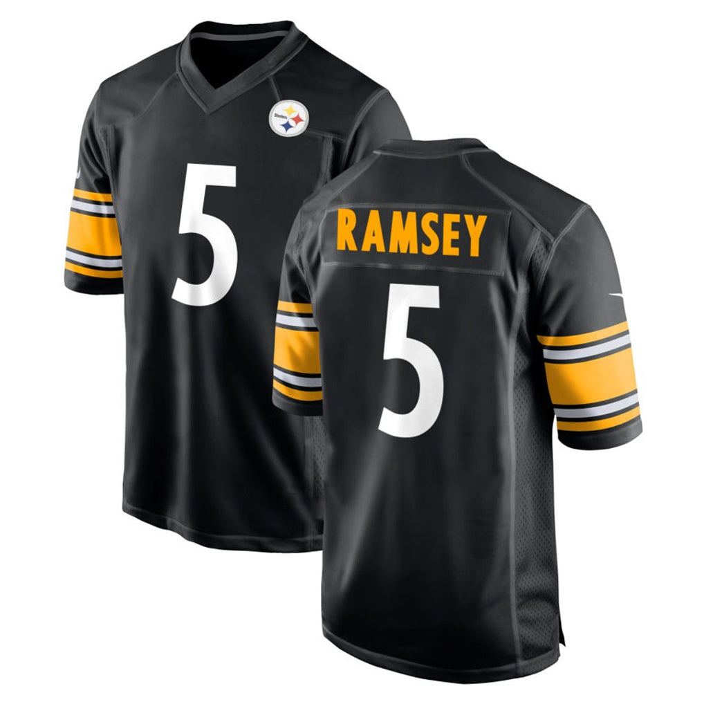 Kdoa P.Steelers #5 Jalen Ramsey Player Black Home Game Stitched Jerseys