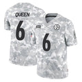 Kdoa P.Steelers #6 Patrick Queen Player Arctic Camo Limited Salute To Service Home Game Stitched Jerseys