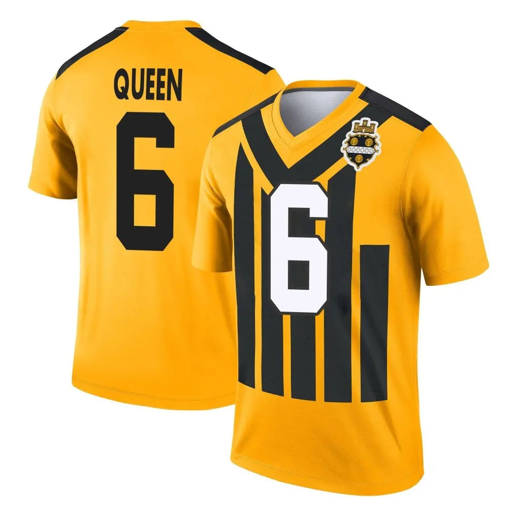 Kdoa P.Steelers #6 Patrick Queen Player Gold Legend Limited 1933 Throwback Performance Home Game Stitched Jerseys