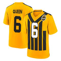 Kdoa P.Steelers #6 Patrick Queen Player Gold Limited 1933 Throwback Home Game Stitched Jerseys