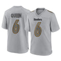 Kdoa P.Steelers #6 Patrick Queen Player Gray Atmosphere Fashion Home Game Stitched Jerseys