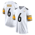 Kdoa P.Steelers #6 Patrick Queen Player White Home Game Stitched Jerseys