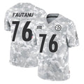 Kdoa P.Steelers #76 Troy Fautanu Player Arctic Camo Limited Salute To Service Home Game Stitched Jerseys
