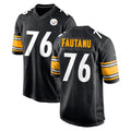 Kdoa P.Steelers #76 Troy Fautanu Player Black Home Game Stitched Jerseys