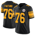 Kdoa P.Steelers #76 Troy Fautanu Player Black Limited Color Rush Home Game Stitched Jerseys