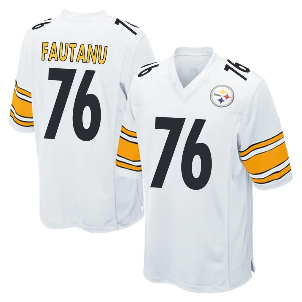Kdoa P.Steelers #76 Troy Fautanu Player White Home Game Stitched Jerseys
