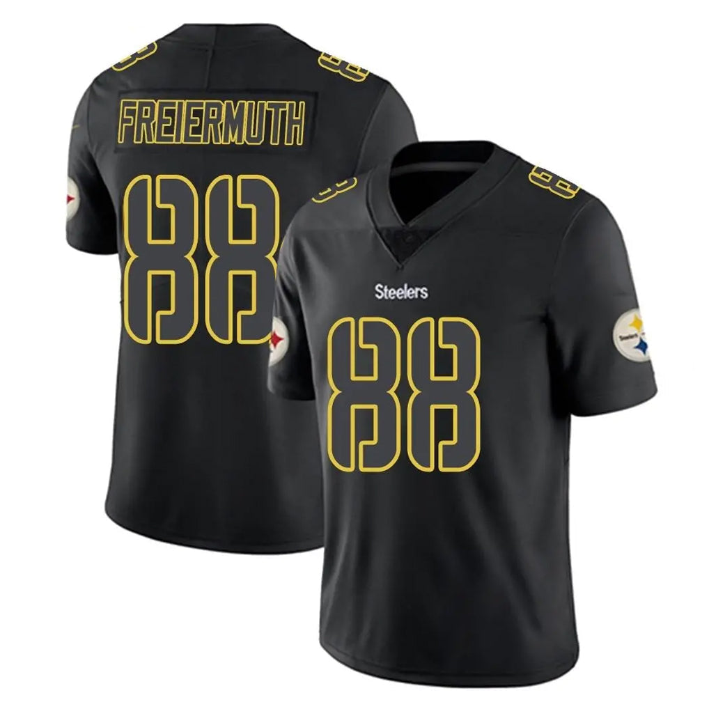 Kdoa P.Steelers #88 Pat Freiermuth Player Black Impact Limited Home Game Stitched Jerseys