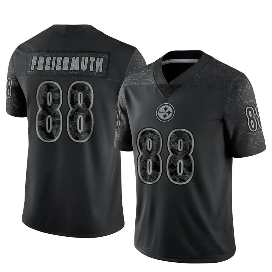 Kdoa P.Steelers #88 Pat Freiermuth Player Black RFLCTV Limited Stitched Jerseys