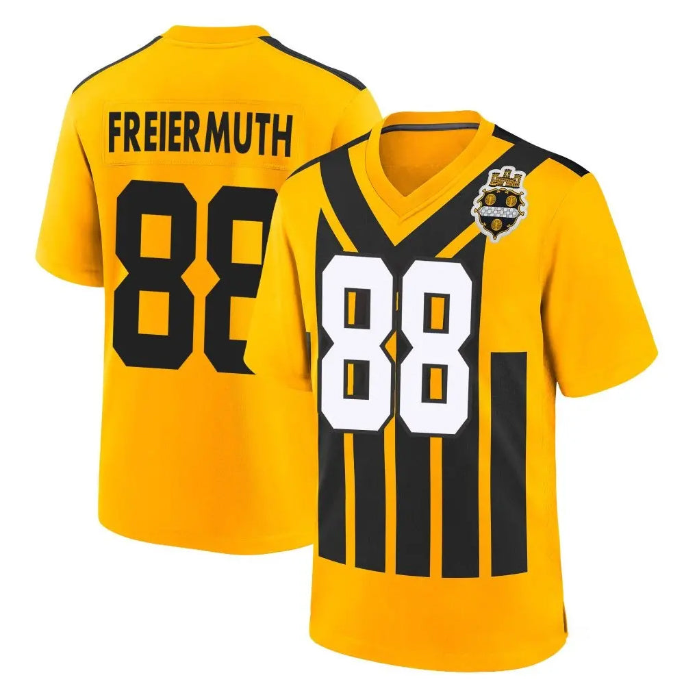 Kdoa P.Steelers #88 Pat Freiermuth Player Gold Limited 1933 Throwback Home Game Stitched Jerseys
